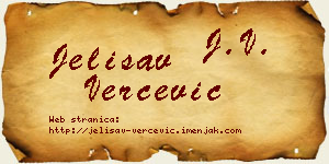 Jelisav Verčević vizit kartica